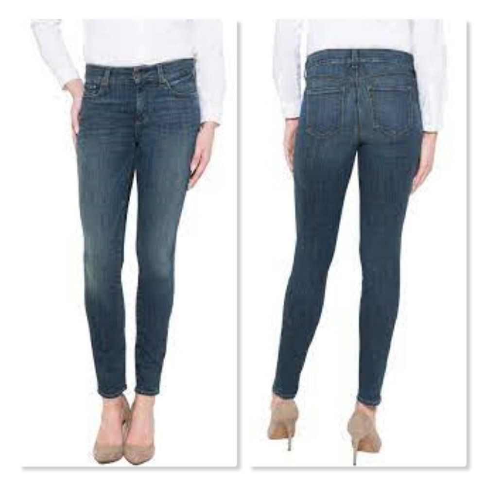 NYDJ "Ami" Skinny Leggings Jeans - size 10 in Crosshatch Denim